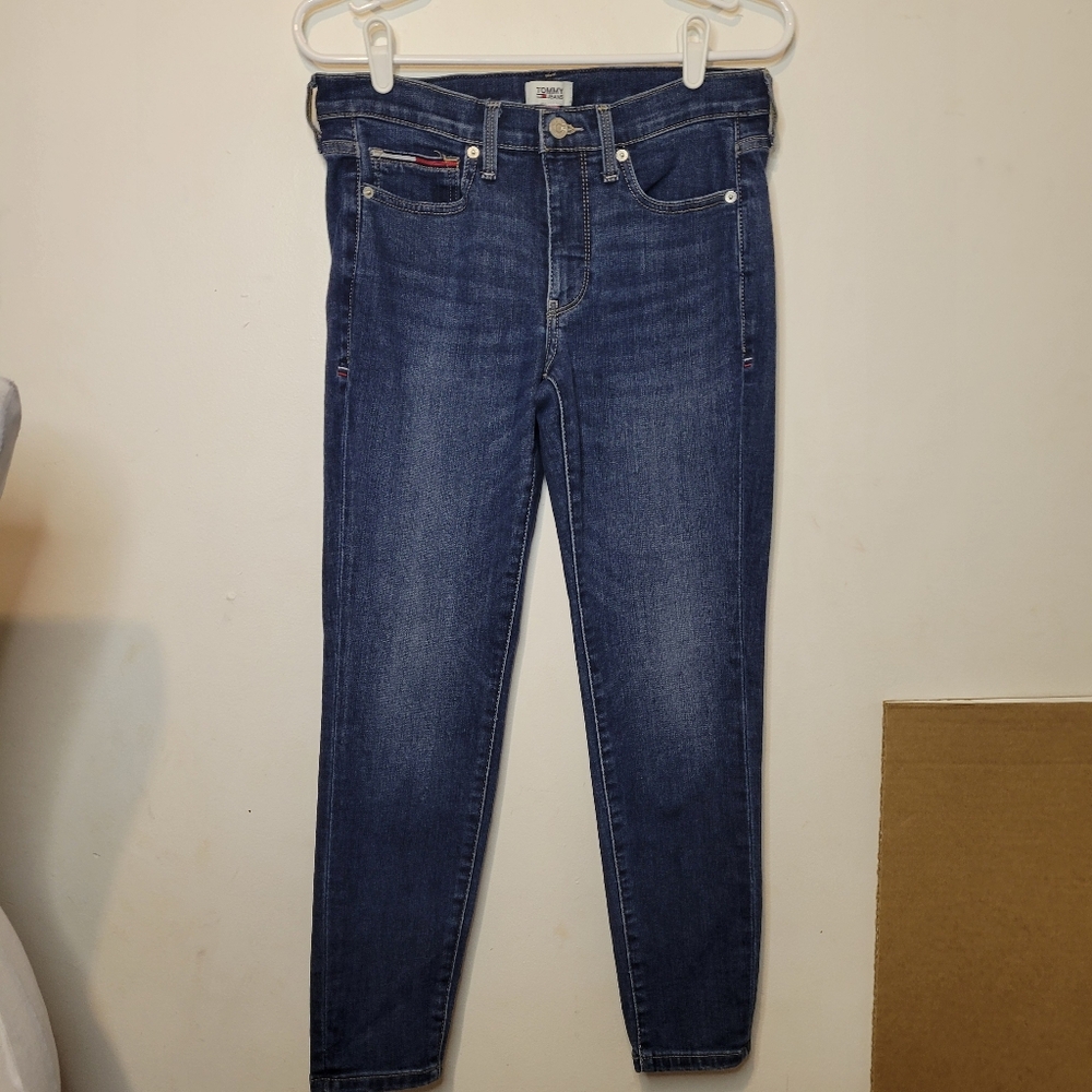 Tommy Hilfiger Denim Skinny‎ Mid-Rise Ankle Jeans Size 8
